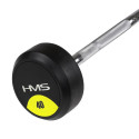 HMS GSL40 fixed barbell/grip rubberised broken 40kg