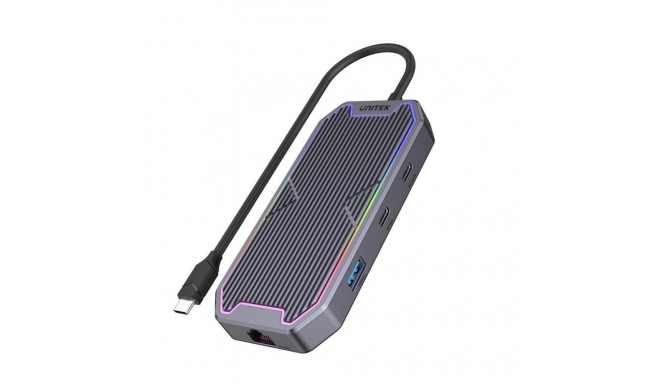 UNITEK uHUB S7+ juhtmega USB 3.2 Gen 2 (3.1 Gen 2) Type-C hall
