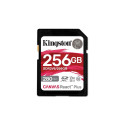 Kingston Technology 256GB Canvas React Plus SDXC UHS-II 280L/150K U3 V60 täis-HD/4K jaoks