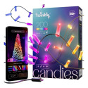 Twinkly Candies – 200 küünlakujulist RGB LED-lampi, roheline juhe, USB-C