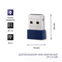 Qoltec 57007 Traadita Mini Bluetooth USB WiFi Adapter