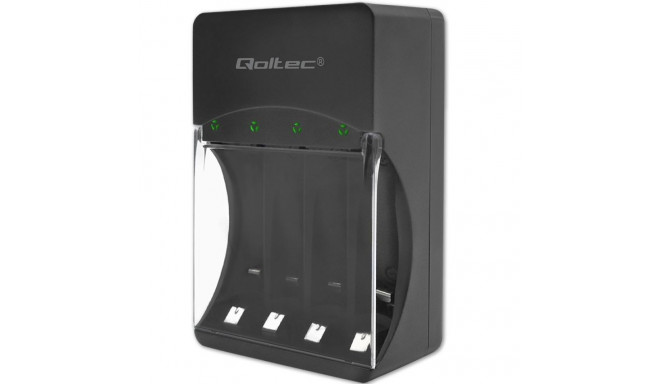 Qoltec 50653 akulaadija Ni-MH tüüpi R03/AAA R6/AA jaoks