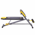 HMS Fitness LSR8311 Flat weight training bench Adjustable seat Home Black, Yellow