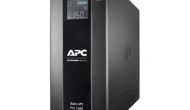 APC Back-UPS Pro, 1600VA/960W, Tower, 230V, 8x IEC C13 outlets, AVR, LCD, User Replaceable Battery