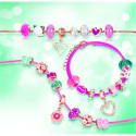 MAKE IT REAL DIY halo charms bracelets set "Think pink"