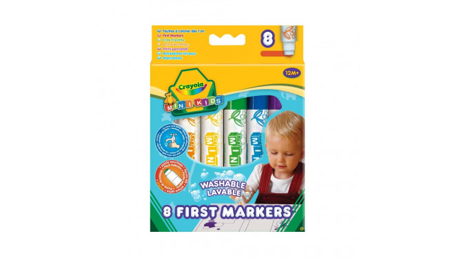 CRAYOLA MINIKIDS Coloring markers, 8 pcs