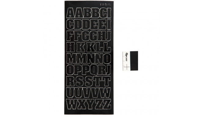 Focus Stickers Black Letters Large Uppercase