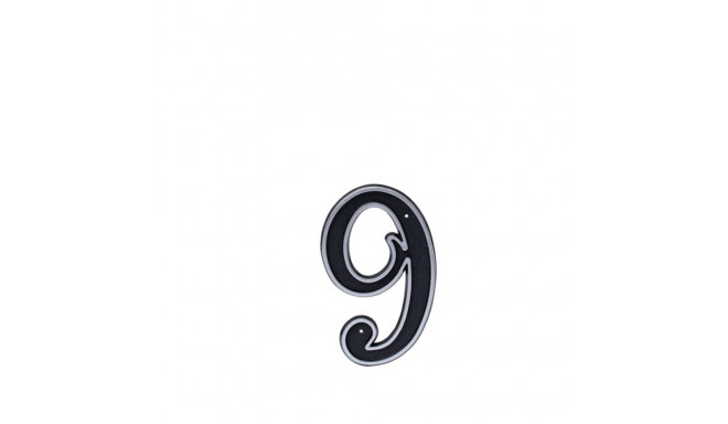 BLASTIC HOUSE NUMBER 9 150MM BLACK