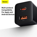 Baseus Super Si Pro Quick Charger USB + USB-C 30W (black)