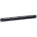 Techly Patch Panel UTP 24 Ports RJ45 Cat.6 I-PP 24-RU-C6T