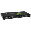 Techly 4x1 USB HDMI 4Kx2K IDATA KVM-HDMI4U KVM switch Black