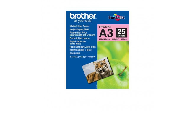 Brother BP60MA3 printing paper A3 (297x420 mm) Matte 25 sheets White