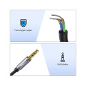 Kaablipikendus 3,5 mm isane - 3,5 mm emane 1,0 m,  AV118 UGREEN, must