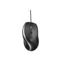 Logitech M500 Advanced Wired Mouse, USB Type-A, Optical, 4000 DPI, Black