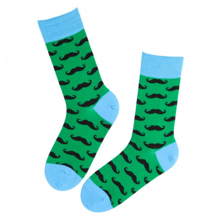 SOKISAHTEL VUNTS meriinovillased rohelised vuntsimustriga sokid 446, 452