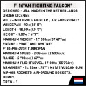 Blocks F-16 AM Fighting Falcon 425 pcs