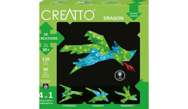 Zestawy Kreatywny- Creatto Świecący Smok