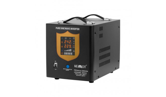 Uninterruptible power supply KEMOT PROsinus-2600/24 converter with pure sine wave and charging funct