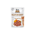 Brit Care Fillets in Gravy Hearty Duck märgtoit kassidele 85g