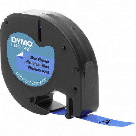Dymo LetraTAG plastteip 12 mm x 4 m, sinine