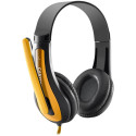 CANYON PC headset HSC-1 PC Mic Flat 2m Black Yellow