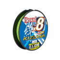 Braided fishing line Kizuna PE X8 Super Chartreuse 0,15mm 135m