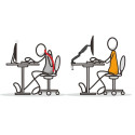Techly ICA-LCD 514 monitor mount / stand 68.6 cm (27") Desk Black