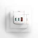 Axagon ACU-DPQ65W mobile device charger Universal White AC Fast charging Indoor