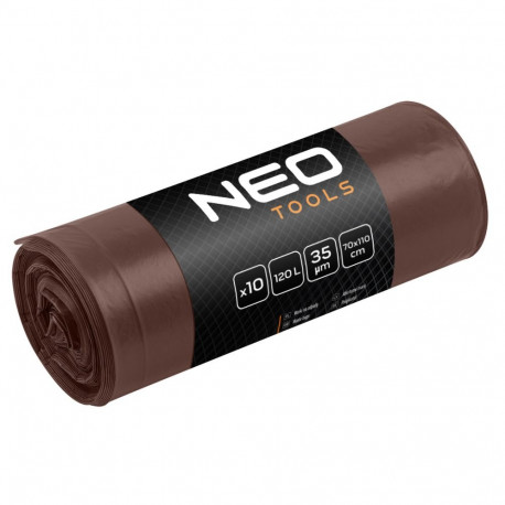 Prügihoidjad 120 L, pruunid, 35 mikronit, 10 tk