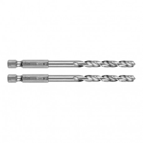 Wiertło do metalu Hex 6.0 mm, 2 szt.
