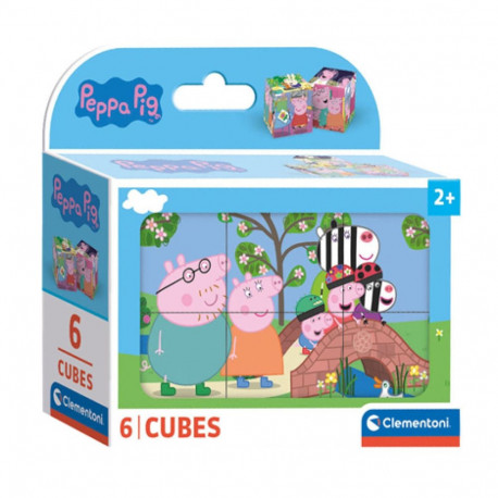 Clementoni kuubiku pusle Põrsas Peppa 6 tk