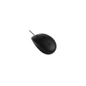 HP 125 USB Wired Mouse, Sanitizable - Black