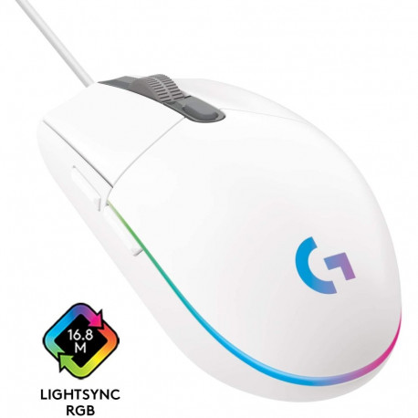 Logitech G203 LIGHTSYNC  gaming mouse (white)