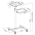 Mobile projector table