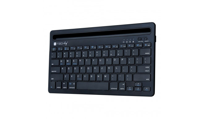 Bluetooth keyboard with smartphone and tablet stand