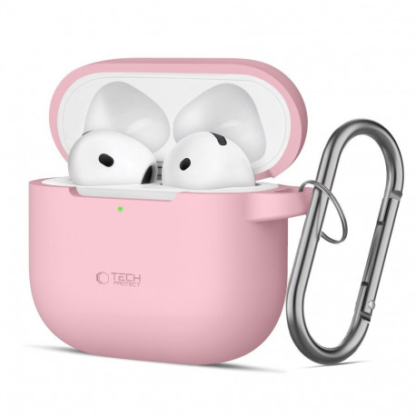 TECH-PROTECT SILICONE HOOK APPLE AIRPODS 4 / 5 DUSTY PINK