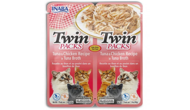 INABA CAT Twin tuunikala kanaga puljongis – kassimaius – 2x40g