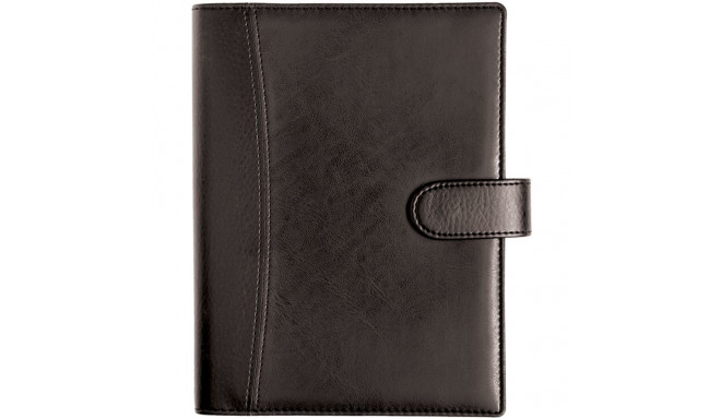 Book calendar Boss A5, WEEK vertical, spiral bound, LUX covers (BLACK) 00043/40074