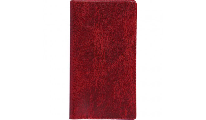 Pocket notebook M1, spiral binding, plastic covers (DARK RED) 00250/40126