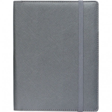 Book calendar Boss Week A5 horizontal, spiral binding, SHINE covers (GRAY) 00060/40250