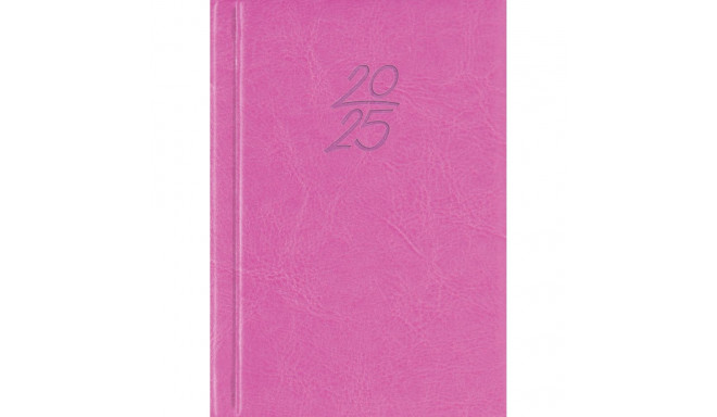 Book calendar Calendar notebook A6 DAY, synthetic leather (PURPLE PINK) 00029/41110