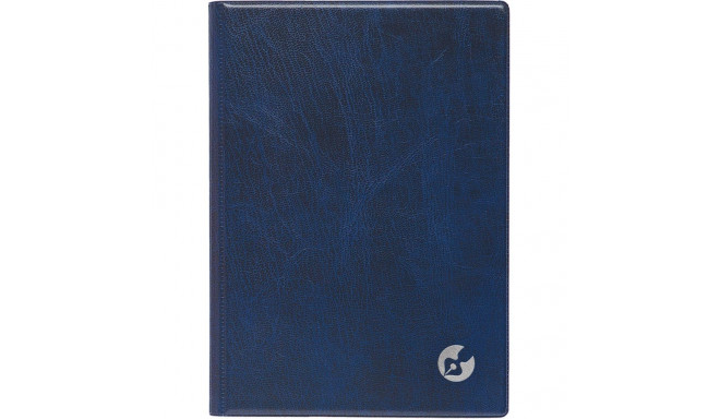 Book calendar Boss A5, horizontal division, spiral bound plastic cover (BLUE) 00032/40051