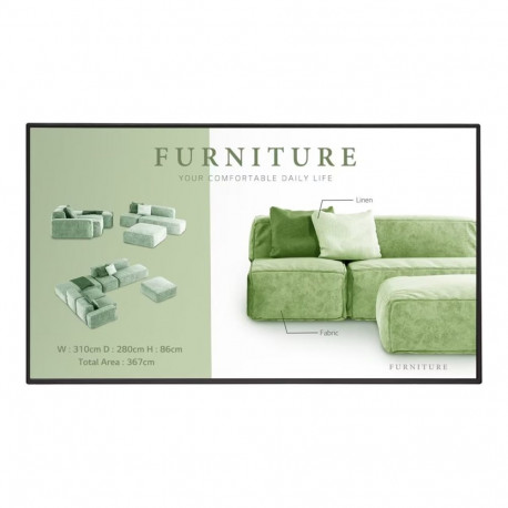 LG 49UM5N-H Signage Display 49inch IPS UHD 500cd/m2 1.100:1 WebOS speaker