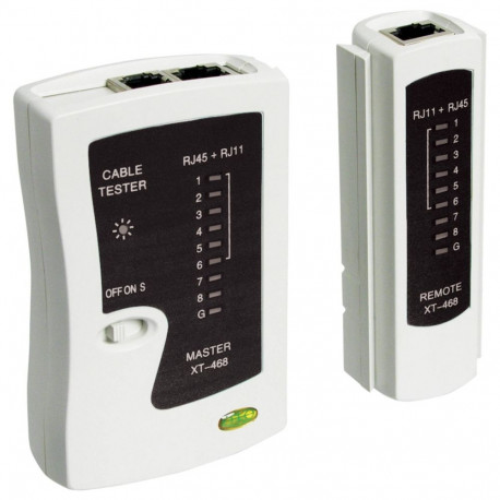 CAT Netzwerk- und Leitungstester XT-468 (beige/schwarz)