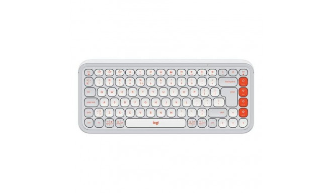 Logitech POP Icon Keys keyboard Universal Bluetooth QWERTY US International Orange, White