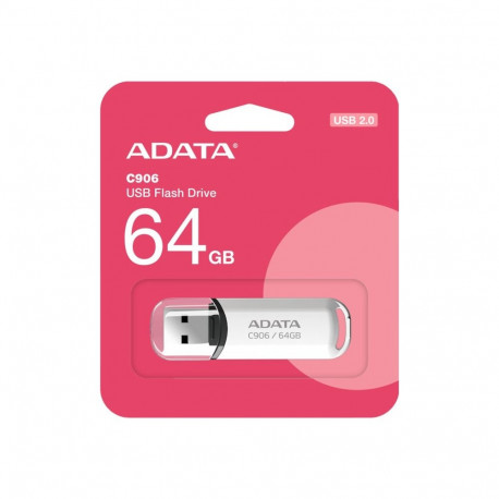 ADATA C906 64 GB USB 2.0 valge USB-mälupulk