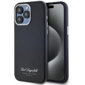 Karl Lagerfeld case Grained Hotel RSG Apple iPhone 15 Pro, black