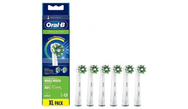 Oral-B Electric Toothbrush Replacement Head CrossAction EB50-6 (6pcs) White