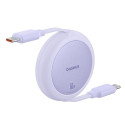 Baseus Free2Pull Mini Charging Cable USB-C to USB-C 60W 1m Nebula Purple