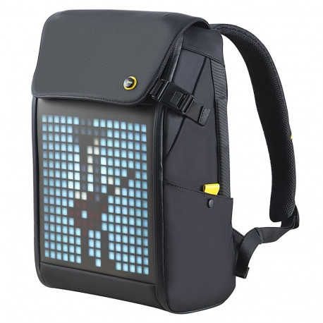 Divoom Backpack M Premium Weather proof with Led Pixel Art Display & App Control Black